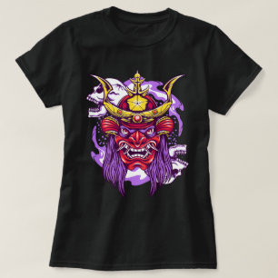 Oni Mask und Skull T-Shirt