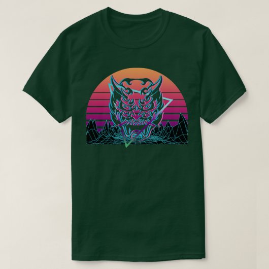 Oni Mask Yokai Devil Mask Gift T-Shirt (Design vorne)