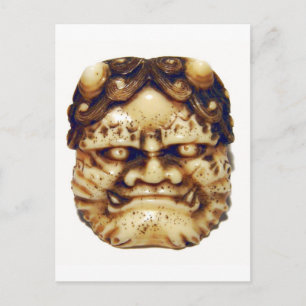 Oni Netsuke Postkarte