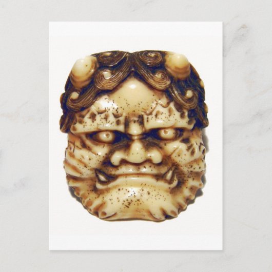 Oni Netsuke Postkarte (Vorderseite)