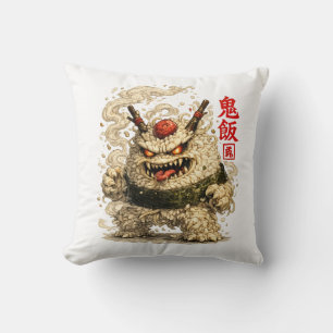 Oni Nudel Yokai – Japanisches Lebensmittel-Monster Kissen
