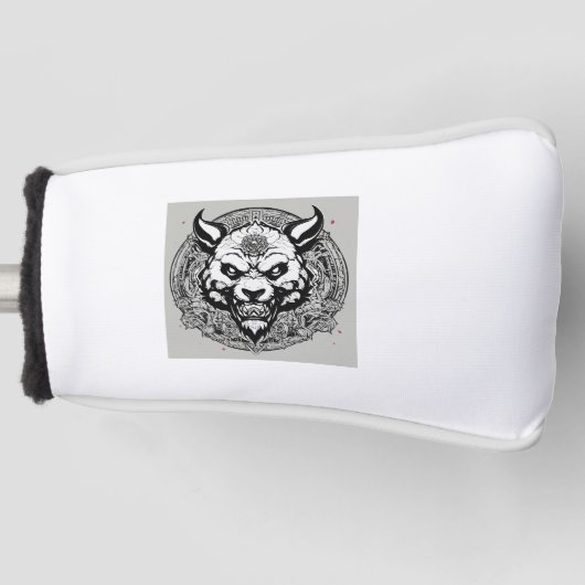 Oni Panda Essence Logo-T-Shirt Golf Headcover (Vorderseite)