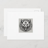 Oni Panda Essence Logo-T-Shirt Postkarte (Vorne/Hinten)