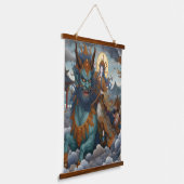 Oni Reiter Wandteppich Mit Holzrahmen (Gewinkelt)