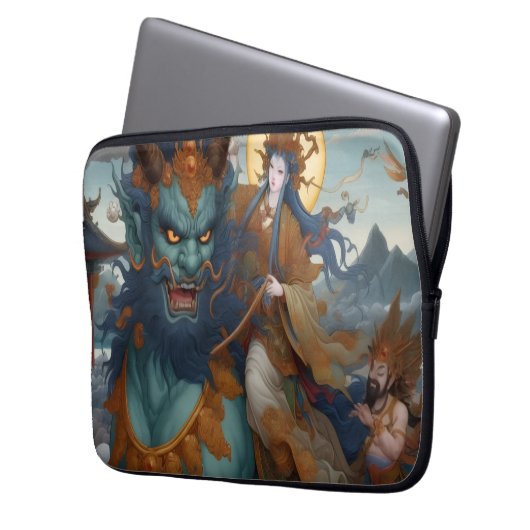 Oni Rider Laptop Sleeve (Vorderseite Links)