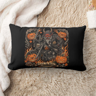 Oni Samurai Biker Halloween  Lendenkissen