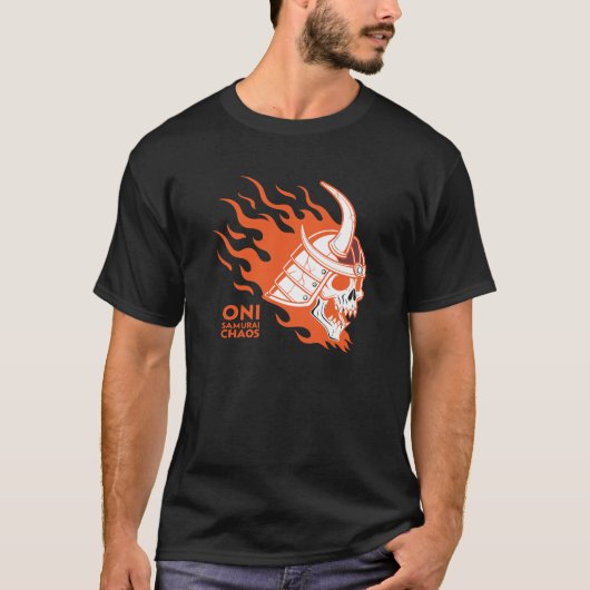 Oni Samurai Chaos – Fierce Japanese Demon Warrior  T-Shirt (Vorderseite)