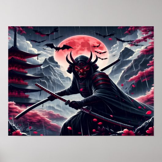 Oni Samurai Poster (Vorne)