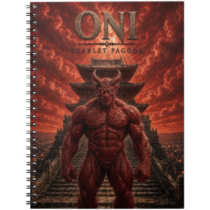 Oni Scharlachrote Pagode Dark Cinema Notizblock