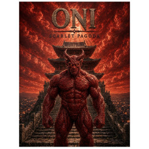 Oni Scharlachrote Pagode Dark Cinema Postkarte