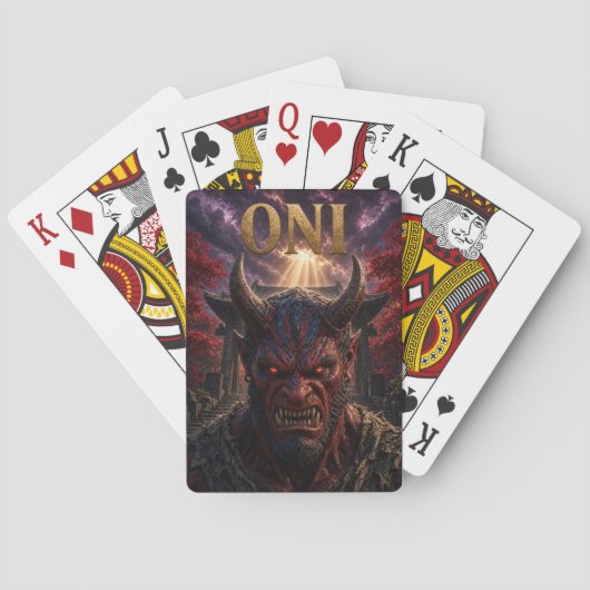 Oni-Spielkarten, Pokerkarten (Rückseite)