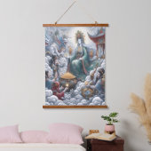 Oni Träume Wandteppich Mit Holzrahmen (Schlafzimmer)