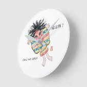 Oni wa Soto! Runde Wanduhr (Winkel)