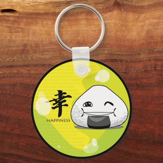 Onichibi - Glücklich! Schlüsselanhänger (Vorderseite)