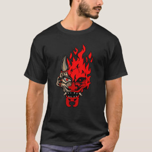 OniCyborg Cyberpunk Oni Samurai Evil Maskman Cool T-Shirt