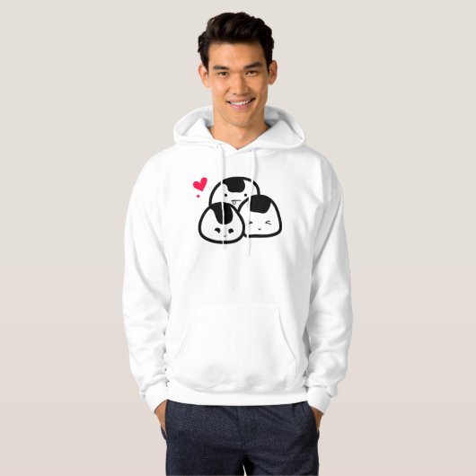 Onigiri Freund-UnisexKapuzenpulli Hoodie (Vorne ganz)