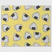 Onigiri (japanische Reiskugel) Hintergrund. nahtlo Geschenkpapier (Flach)