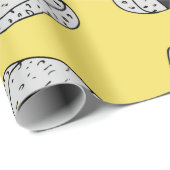 Onigiri (japanische Reiskugel) Hintergrund. nahtlo Geschenkpapier (Rolleneckpunkt)