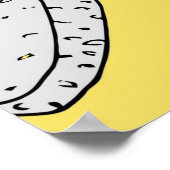 Onigiri (japanische Reiskugel) Hintergrund. nahtlo Poster (Ecke)