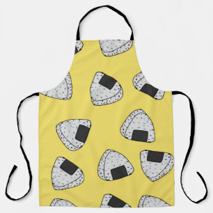 Onigiri (japanische Reiskugel) Hintergrund. nahtlo Schürze
