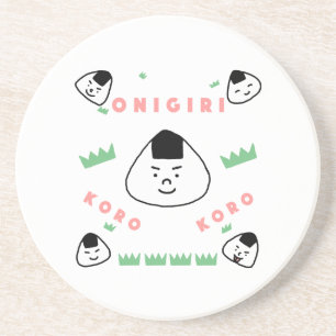 Onigiri Koro Koro (die Rolling Rice Balls) Getränkeuntersetzer