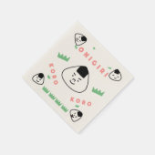 Onigiri Koro Koro (die Rolling Rice Balls) Serviette (Ecke)