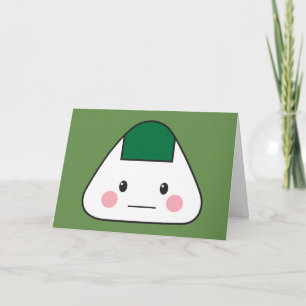 Onigiri omusubi Japanische Reiskugel Nori Dankeskarte