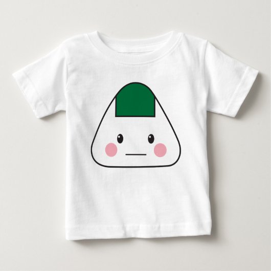 Onigiri omusubi japanisches Reisball-Meerespflanze Baby T-shirt (Vorderseite)
