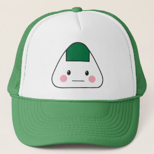 Onigiri omusubi japanisches Reisball-Meerespflanze Truckerkappe