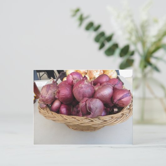 Onion Bowl Postkarte (Stehend Vorderseite)