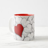 Onion Hearts Pattern Zweifarbige Tasse (Vorderseite Links)