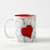 Onion Hearts Pattern Zweifarbige Tasse (Links)