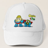 Onion & Pea characters hat. Truckerkappe (Vorderseite)