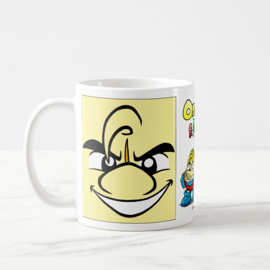 Onion & Pea eyes mug. Kaffeetasse (Links)