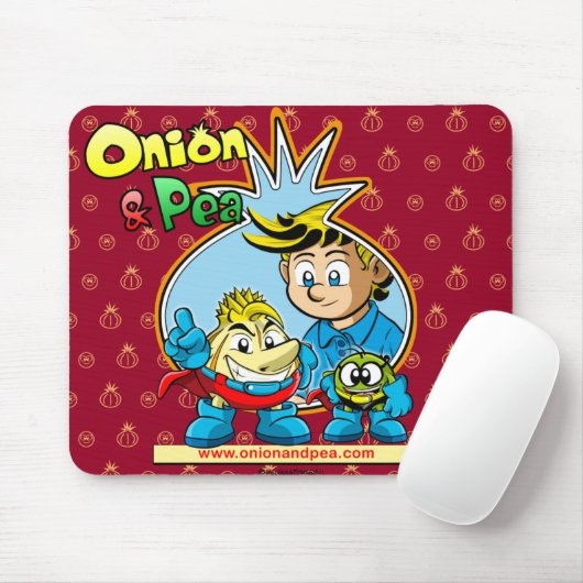 Onion & Pea mousepad. Mousepad (Mit Mouse)