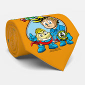 Onion & Pea Orange Tie_. Krawatte (Gerollt)