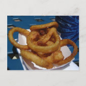 Onion Rings Fried Postkarte (Vorderseite)