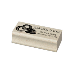 Onion Rings Junk Food Feinschmecker Personalisiert Gummistempel