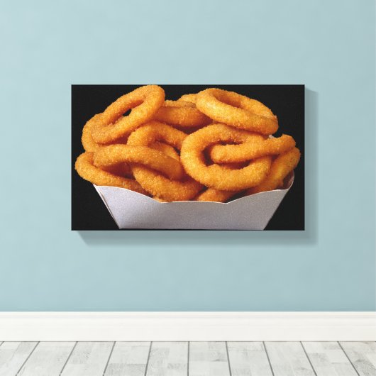 Onion Rings Leinwanddruck (Insitu (Holzboden))