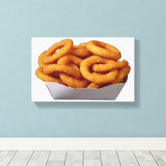 Onion Rings Leinwanddruck (Insitu (Holzboden))