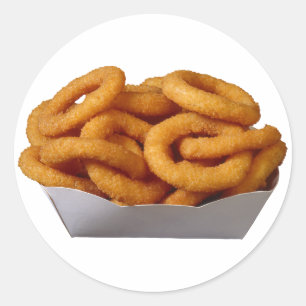 Onion Rings Runder Aufkleber