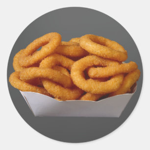Onion Rings Runder Aufkleber