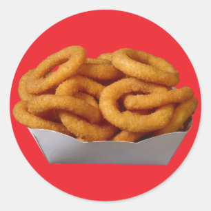 Onion Rings Runder Aufkleber