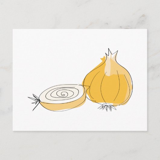 Onion Sketch Postkarte (Vorderseite)