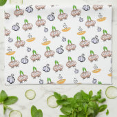 Onions Knoblauch Soup Küche Handtuch (Gefaltet)