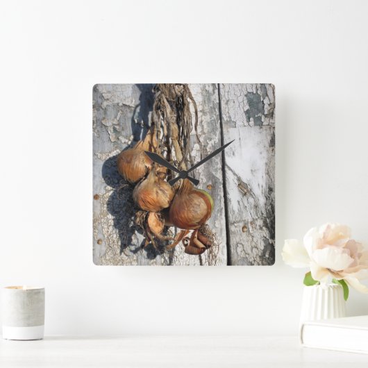 ONIONS QUADRATISCHE WANDUHR (Zuhause)