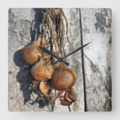 ONIONS QUADRATISCHE WANDUHR (Vorderseite)