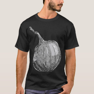 Onions Retro Gemüse Vegan vegetarische Zwiebel T-Shirt