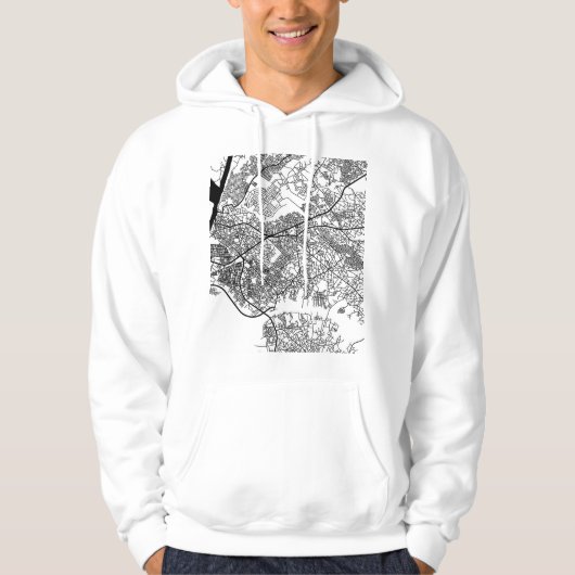 Onitsha Nigeria City Map Hoodie (Vorderseite)