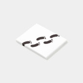 Oniuzuka-Stil Schwarzer Wurf Post-it Klebezettel (angewinkelt)